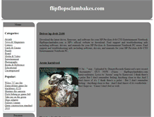 Tablet Screenshot of flipflopsclambakes.com